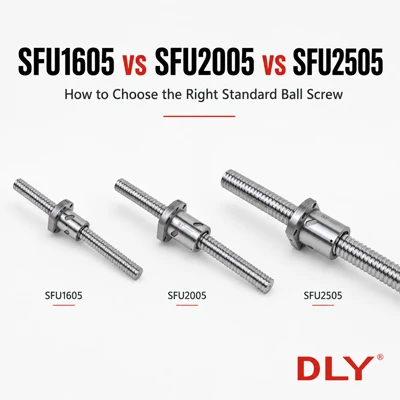 SFU1605 לעומת SFU2005 לעומת SFU2505: כיצד לבחור את בורג הכדור הסטנדרטי הנכון